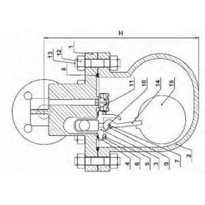 ŞAMANDIRALI FLANŞLI KONDENSTOP GGG40.3 PN16 (METAL-METAL)