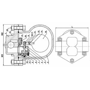 ŞAMANDIRALI DİŞLİ KONDENSTOP WCB / PN40